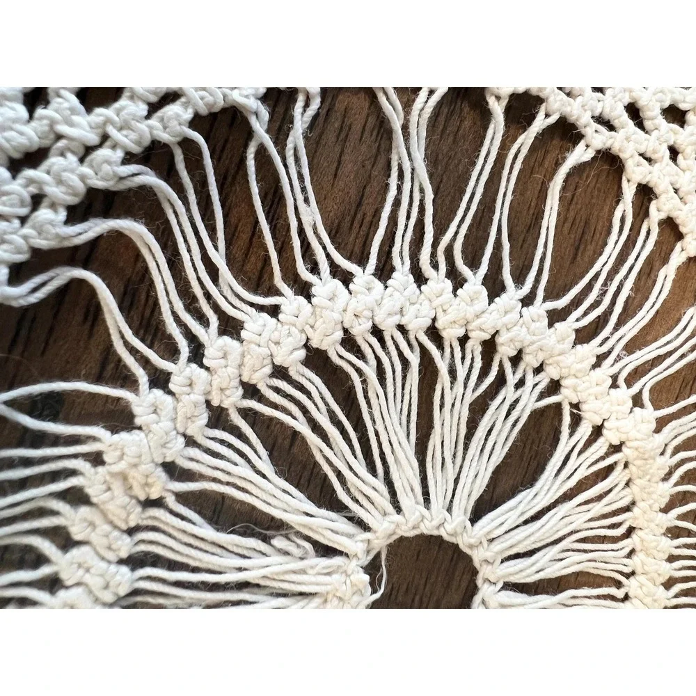 Three unique vintage doilies crochet work Grannycore Cottagecore artisan‎